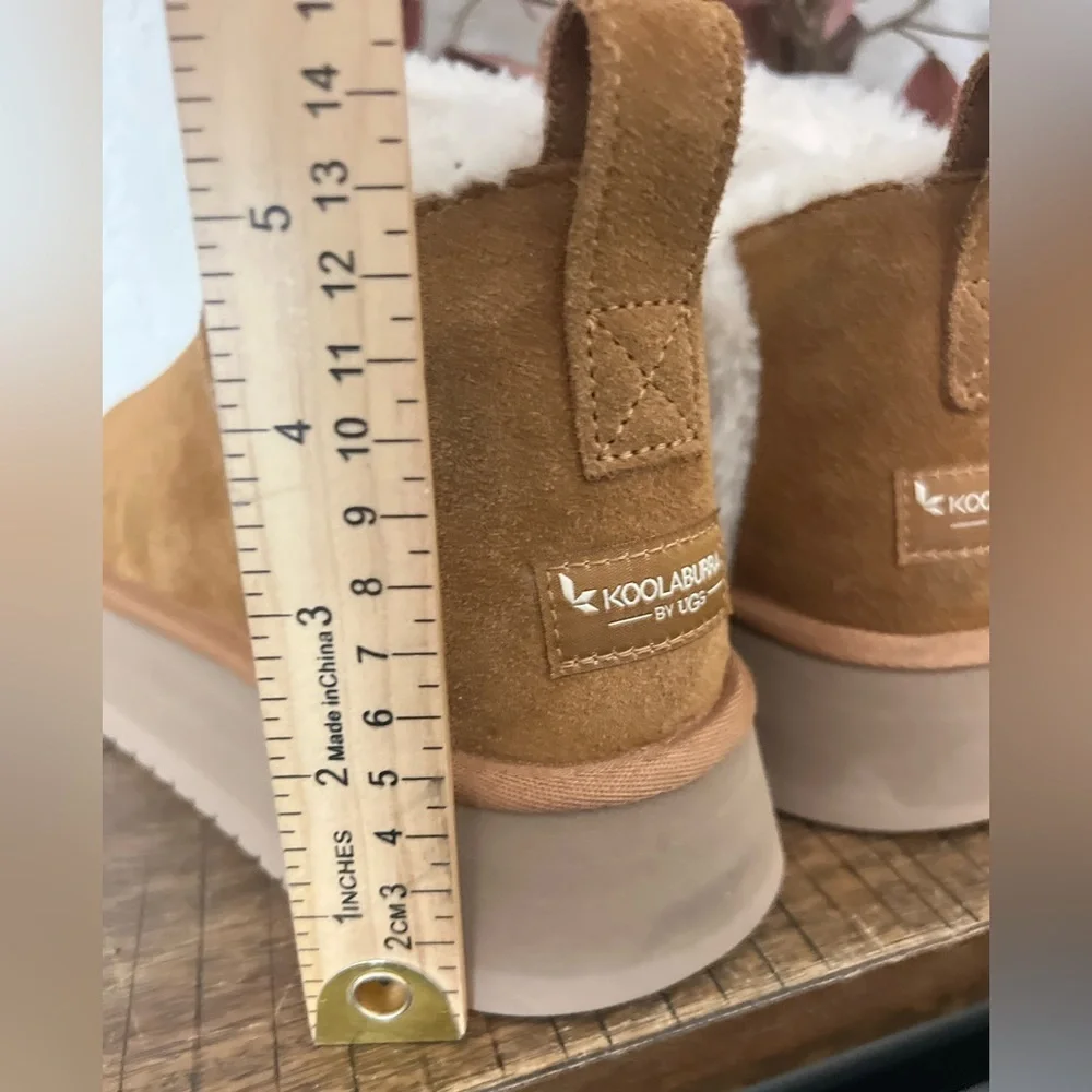 KOOLABURRA By UGG Koola Ultra Mini Platform Boots Womens Size 9 Chestnut Brown
